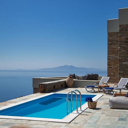 Acron Andros - Luxury Villa With Private Pool Korthio Екстериор снимка