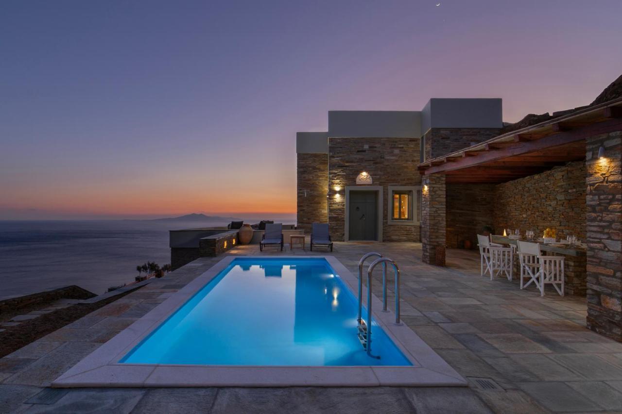 Acron Andros - Luxury Villa With Private Pool Korthio Екстериор снимка